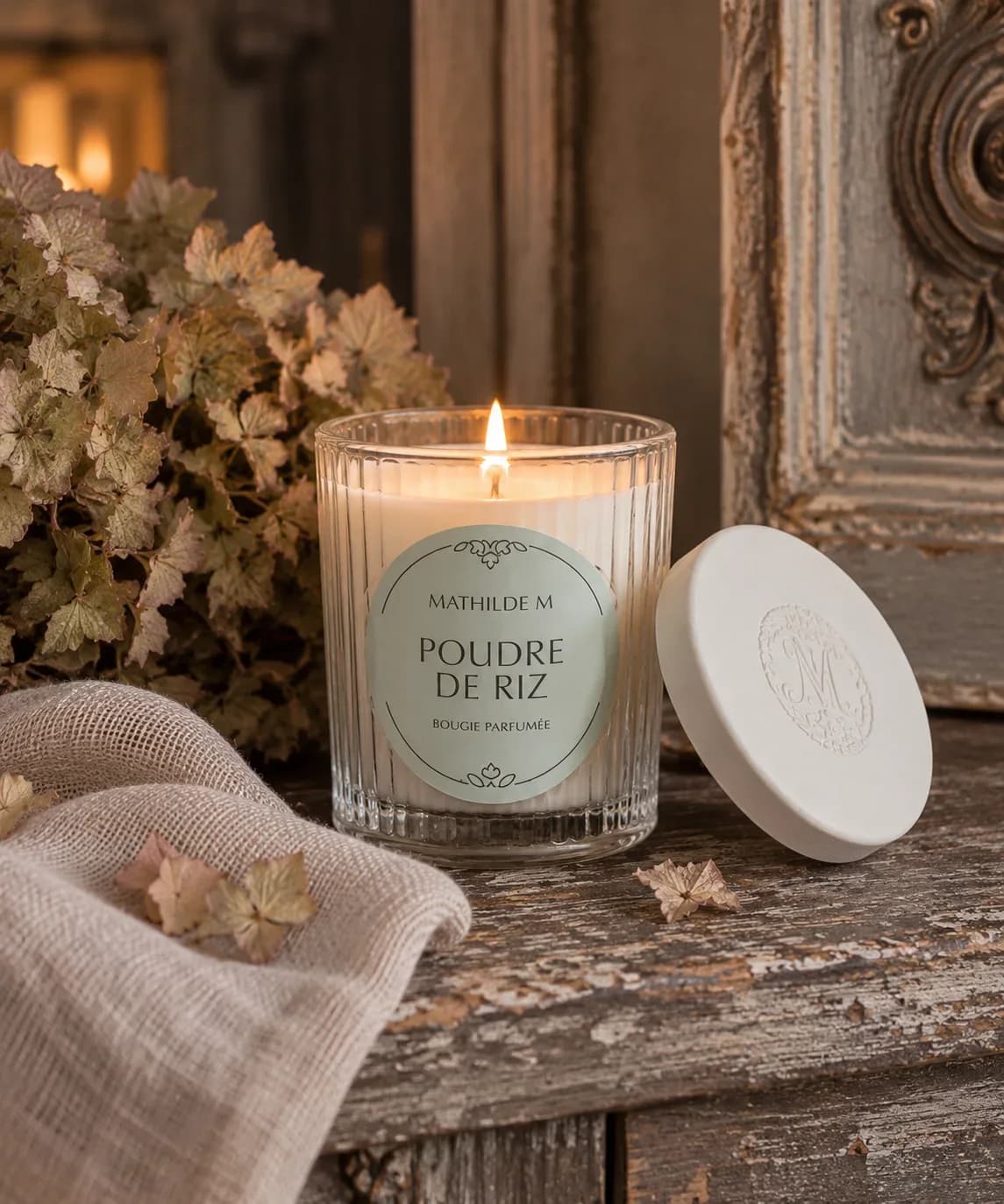 Bougie " poudre de riz"