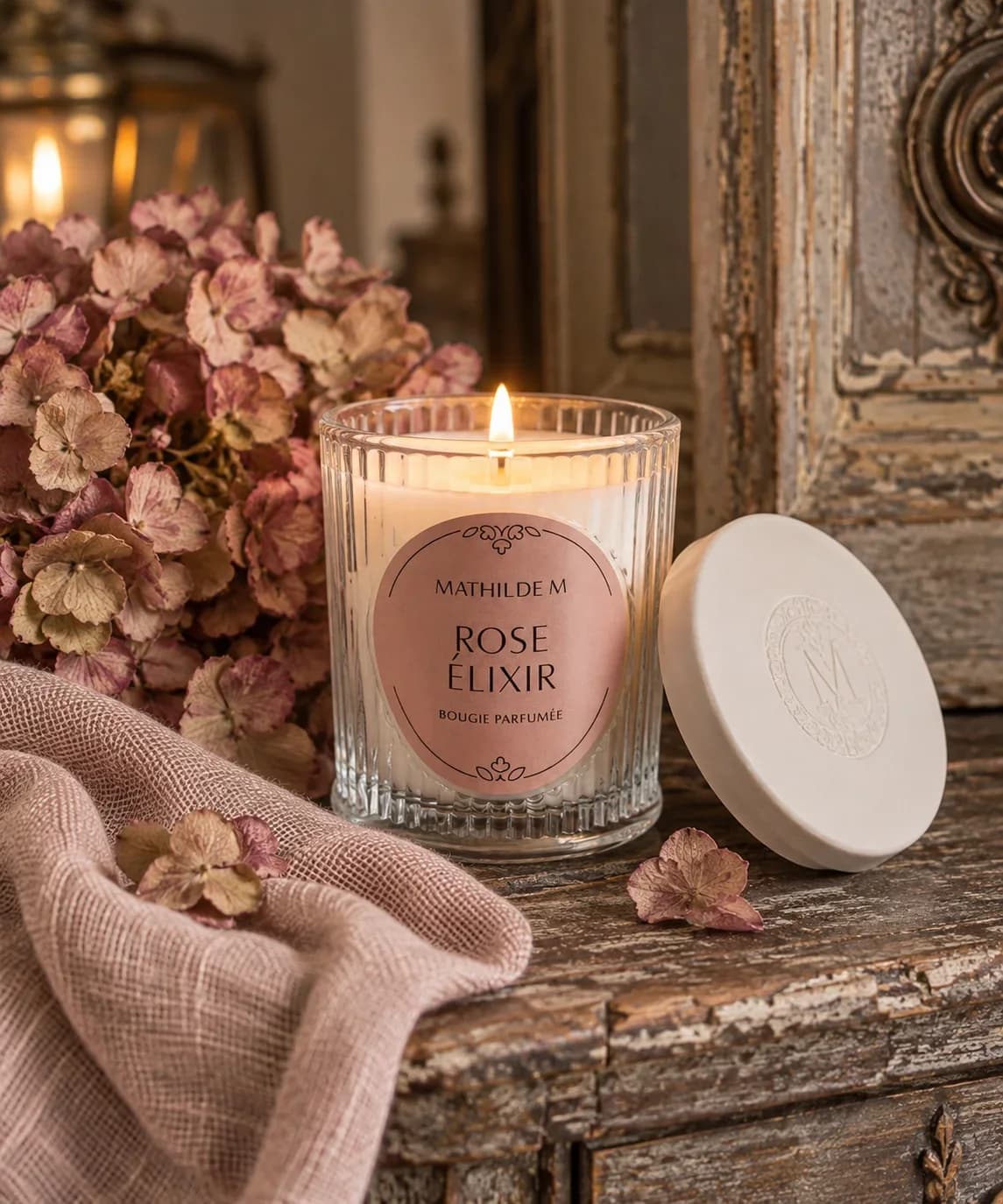 Bougie " Rose elixir"